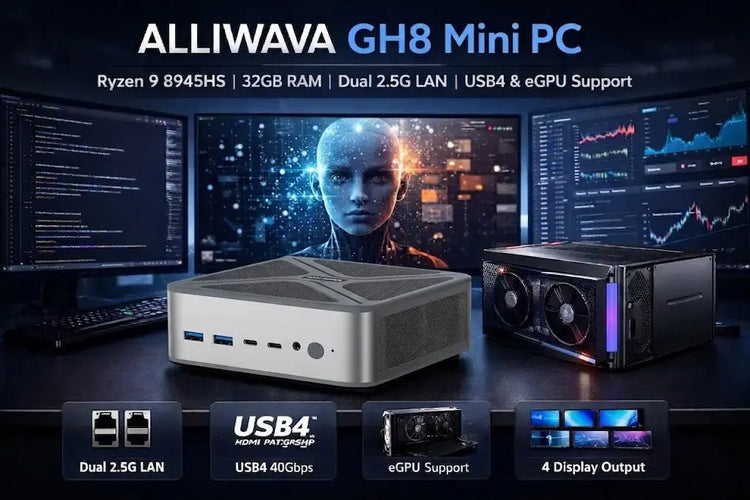 ALLIWAVA GH8 Mini PC Ryzen 9 8945HS Review – Best AI Coding Mini PC ...